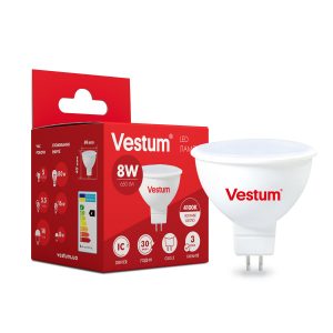 ЛАМПА VESTUM MR16 8W 4100K 220V