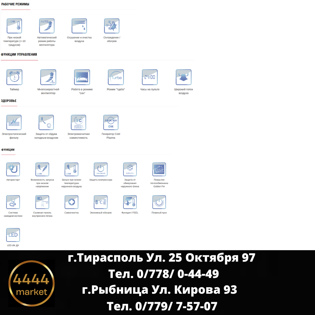 GREE Smart инверторный GWH12QC-K6DNB6F/I-GWH12AFC-K6DNA2F/O тепловой насос — изображение 3
