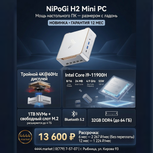 Мини-ПК NiPoGi H2