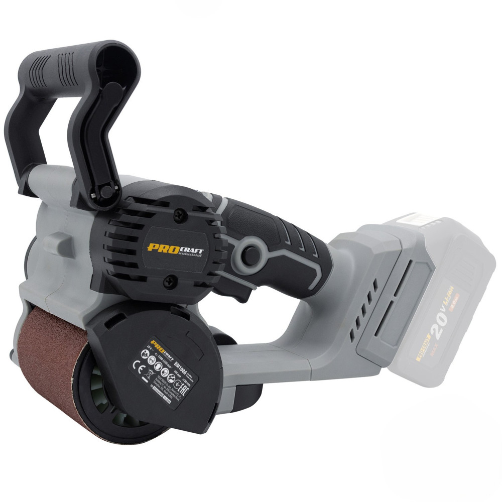 Аккумуляторная барабанная шлифмашина Pro-Craft Industrial BM100A, без аккумулятора и зарядного устройства — фото 2