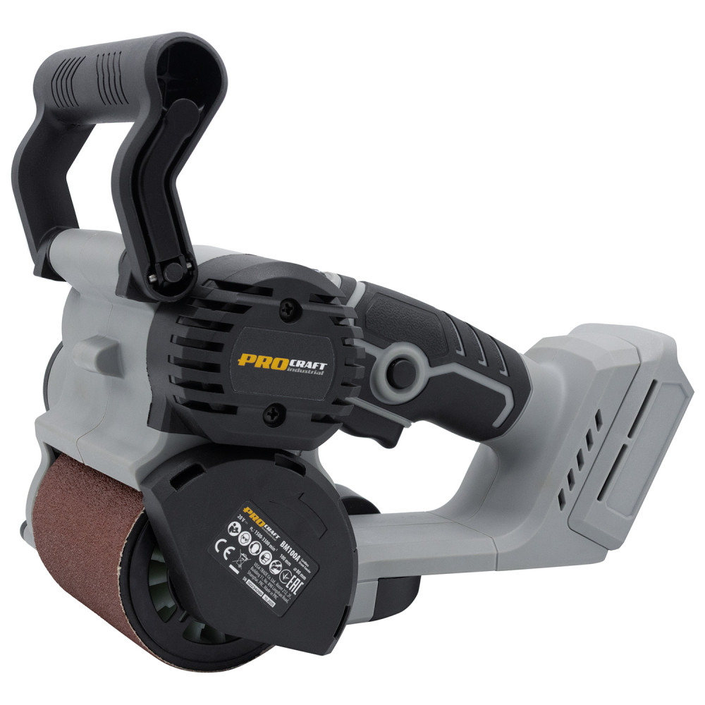 Аккумуляторная барабанная шлифмашина Pro-Craft Industrial BM100A, без аккумулятора и зарядного устройства — фото 4