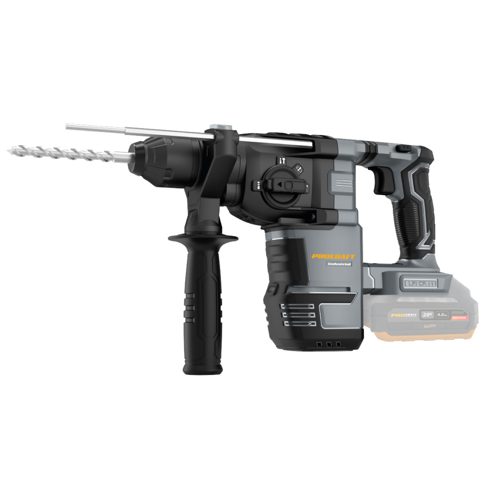 Аккумуляторный перфоратор Pro-Craft Industrial HD30A, без аккумулятора и зарядного устройства — фото 2