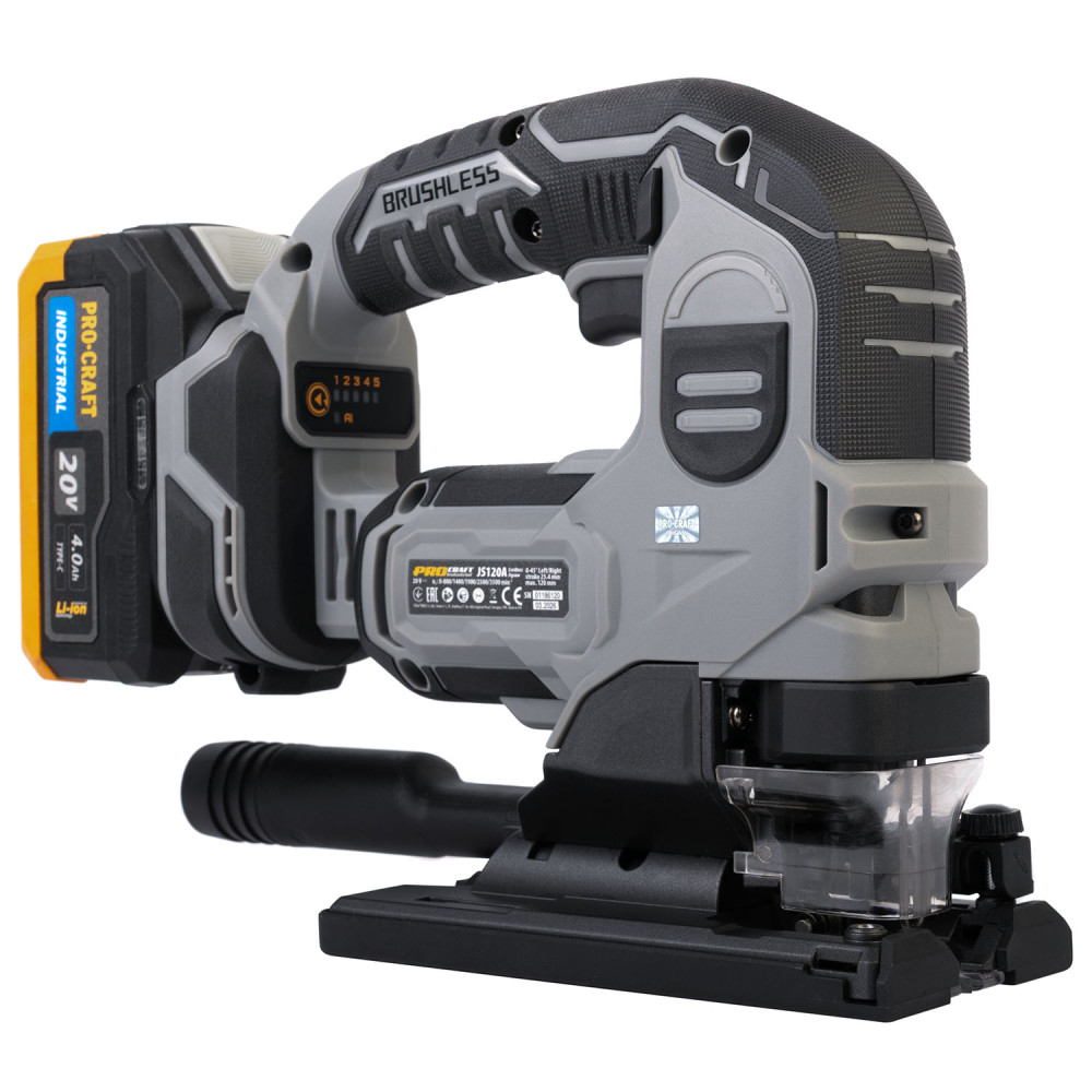 Аккумуляторный лобзик Pro-Craft Industrial JS120A, без аккумулятора и зарядного устройства — фото 4