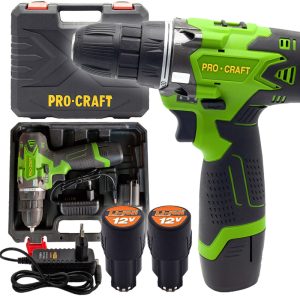 Аккумуляторный шуруповёрт Pro-Craft PA12Li Compact, 12 В, 22 Н·м
