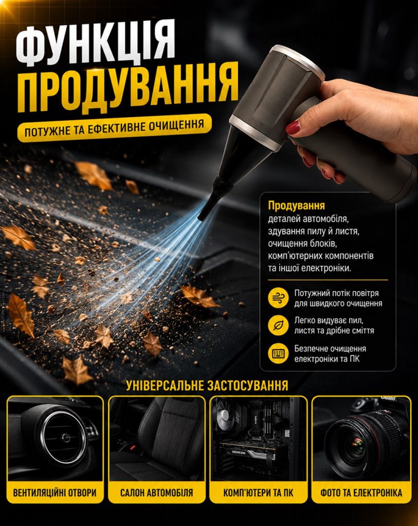 Пылесос VOIN V-85CL 130 Вт, аккумуляторный, сухая и влажная уборка — фото 4